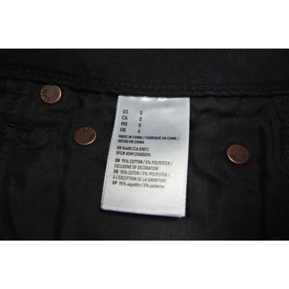 American Eagle Outfitters Women's Juniors Jean Skirt Black Size 0 Pre-Owned - Picture 7 of 11